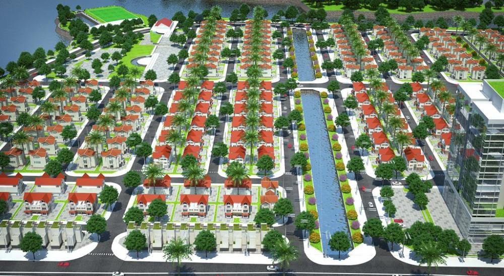 Phối cảnh dự án Khu đô thị làng hoa Tiền Phong