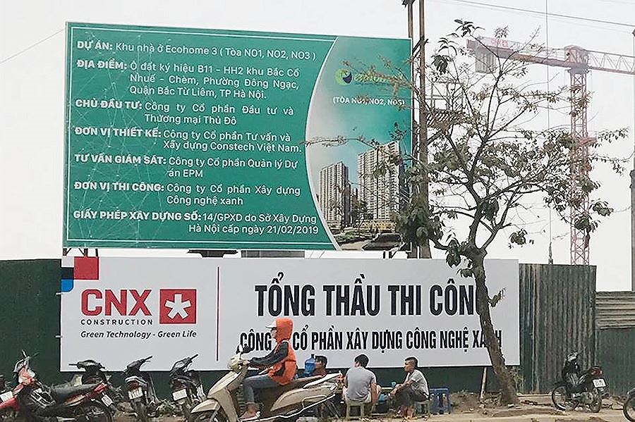 dự án đang trong giai đoạn làm móng