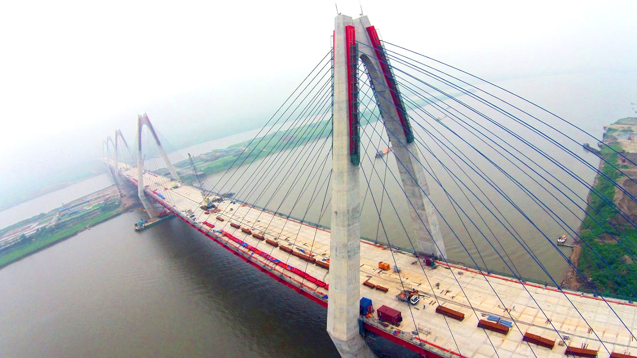 cầu Nhật Tân lùi thời gian thông xe đến tháng 1/2015