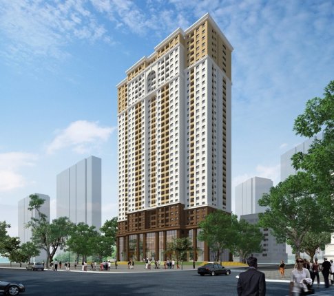 Tổng thể tòa tháp Eco Green Tower