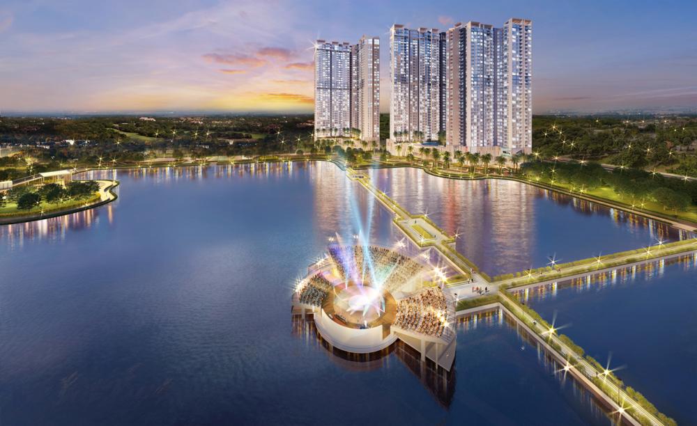 Hoàng hôn buông xuống tại dự án Sky Lakes của Vinhomes