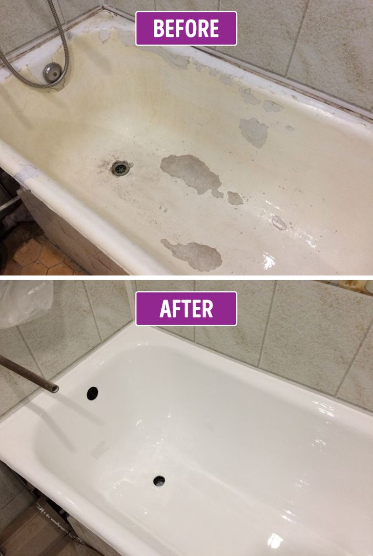 Đừng vội tốn tiền đầu tư cho chiếc bồn tắm mới, bạn sẽ có nhiều cách tiết kiếm để khôi phục bề mặt đã bong tróc, cũ kỹ trở về hiện trạng ban đầu