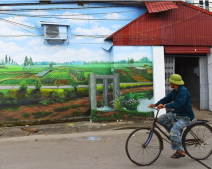 Những hình ảnh sinh động ở làng bích họa Hà Nội