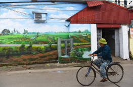Những hình ảnh sinh động ở làng bích họa Hà Nội
