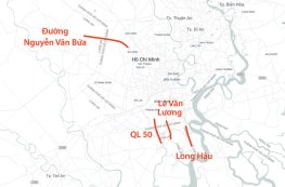 Mở rộng 7 tuyến đường từ TP.HCM về Long An lên 6 làn xe