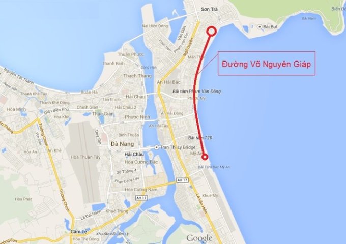 Bán đất đường Võ Nguyên Giáp, Đà Nẵng, view biển Mỹ Khê đẹp nhất