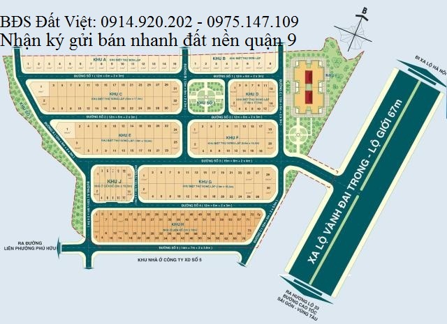 Bán đất nền dự án Hưng Phú 1, Quận 9, 0914.920.202