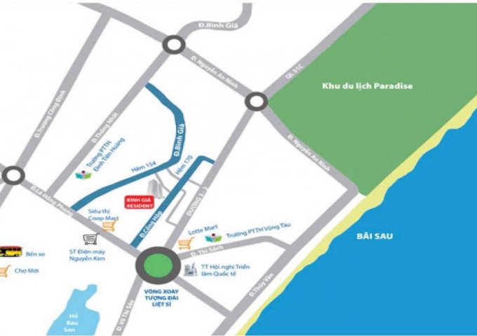 CC Bình Giã Resident (gần Lotte Mart)- Giá gốc CĐT - LH: 090.788.3643