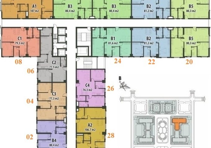 Bán căn hộ số 02, căn góc tòa CT2B Tân Tây Đô, giá: 12.5 triệu/m2