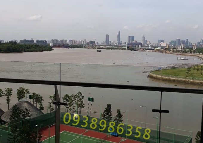 Chính chủ cho thuê gấp căn hộ 2PN, Q2, 81m2, view trực diện sông Sài Gòn, full nội thất, bao phí