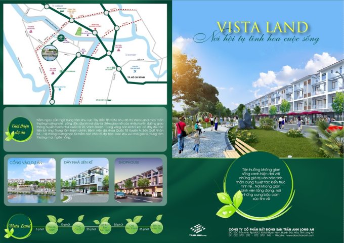 Vista Land City đặc trưng Tây Bắc thành phố hiện nay. LH 0937229422