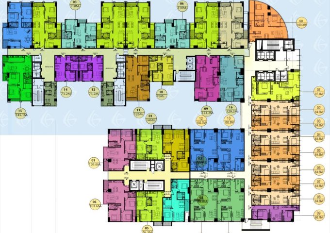 Bán chung cư Hồ Gươm Plaza giá 1,5 tỷ, căn 60,7m2 đến 146m2. LH 0961586899