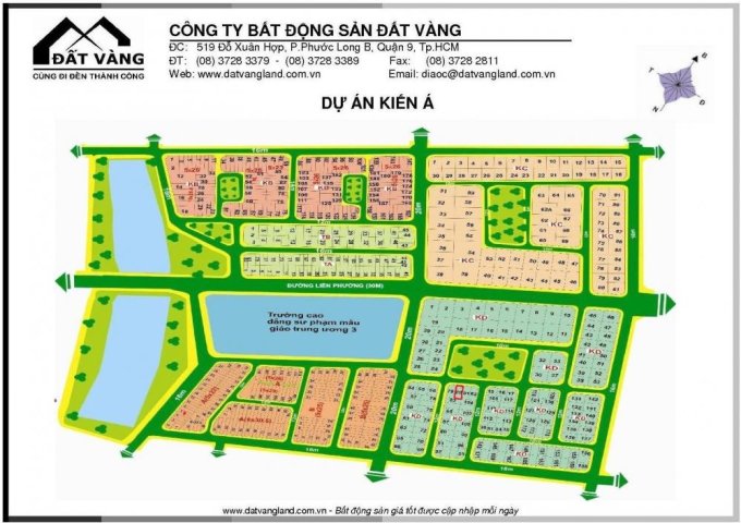 Bán gấp lô góc 3 mặt tiền dự án Kiến Á, Phước Long B, quận 9, DT 116m2, giá 37,5tr/m2