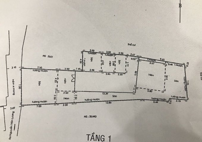 Bán nhà hẻm 350, Nguyễn Văn Lượng, Phường 16, Quận Gò Vấp, 7,5 x 33m, cấp 4, giá 8,5 tỷ