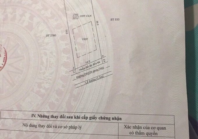 Bán đất phường Phú Mỹ, mặt tiền đường DX028, Thủ Dầu Một, Bình Dương