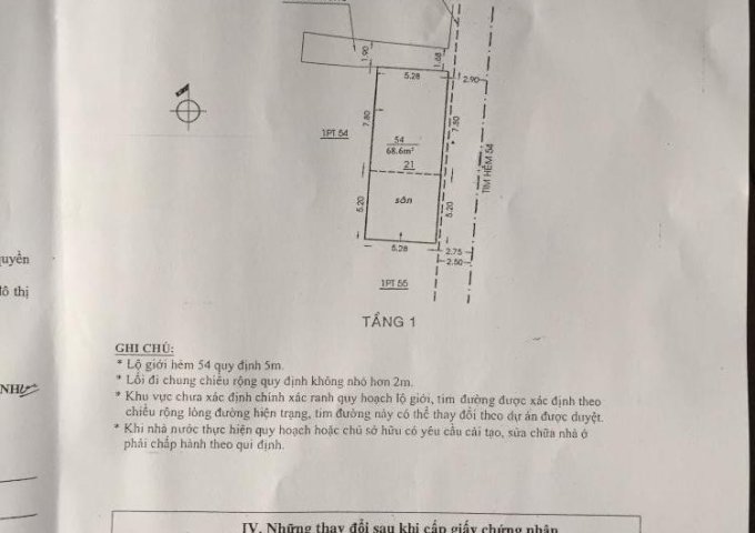 Bán nhà 56/9 Văn Chung, phường 13, Tân Bình