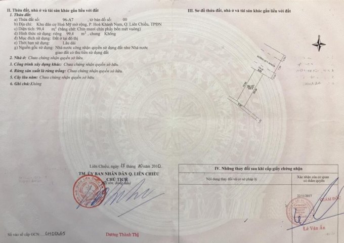 Bán đất đường Đồng Trí 6, quận Liên Chiểu, giá rẻ 1,3 tỷ