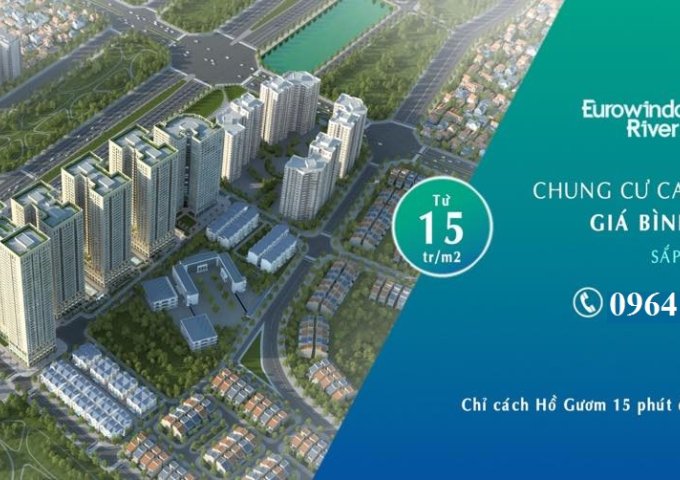 Bán shophouse dự án Eurowindow River Park, giá từ 26,5 tr/m2