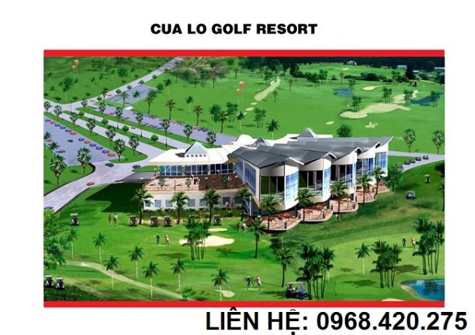 Đất Nền Biệt Thự Cửa Lò Golf Resort Mặt Đường 72 Mét Đại Lộ Vinh - Cửa Lò. LH: 0968.420.275