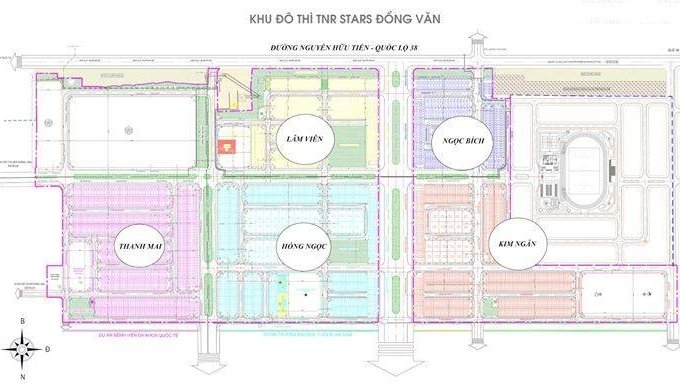 Bán đất liền kề tiểu khu Kim ngân TNR Stars Đồng văn 72m2  467 triệu $$$