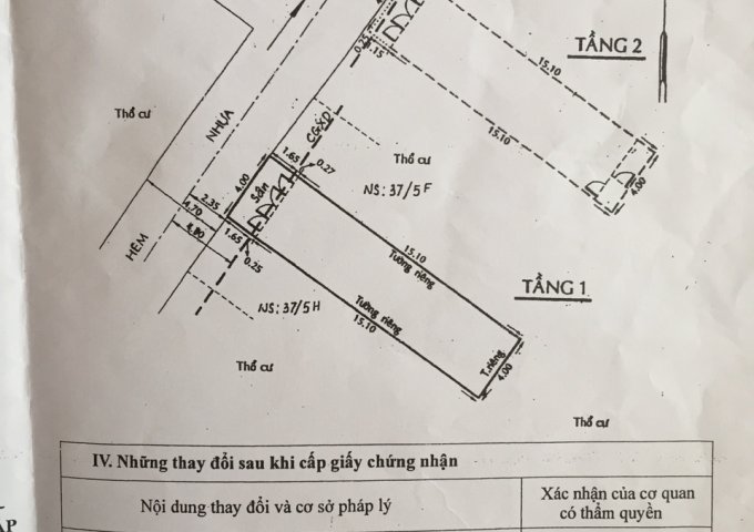 Bán nhà hẻm 439/9 Cây Trâm, Phường 8, Quận Gò Vấp, 4 x 17m, 1 trệt 1 lầu, giá 4,5 tỷ