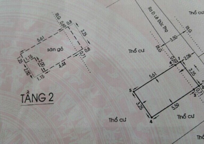 Bán nhà hẻm 350/18/24A Lê Đức Thọ, Phường 6, Quận Gò Vấp, 3,25x7m, 1 trệt 1 lầu, giá 1,69 tỷ