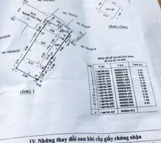 Bán nhà hẻm 103 đường Số 2, Phường 3, Quận Gò Vấp, 5 x 14m, cấp 4 lửng, giá 3 tỷ