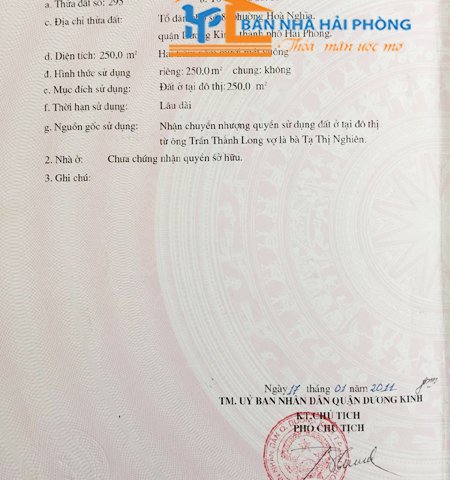 Bán đất thôn 2, xã Bắc Sơn, huyện An Dương, Hải Phòng