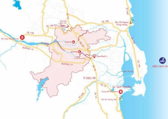 Bán đất nền dự án tại Xã Bình Định, An Nhơn, Bình Định, diện tích 70m2 - 1505m2, giá 8,5 - 12 tr/m2