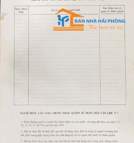 Bán đất chính chủ tại thôn Cách Hạ, xã Nam Sơn, huyện An Dương, Hải Phòng