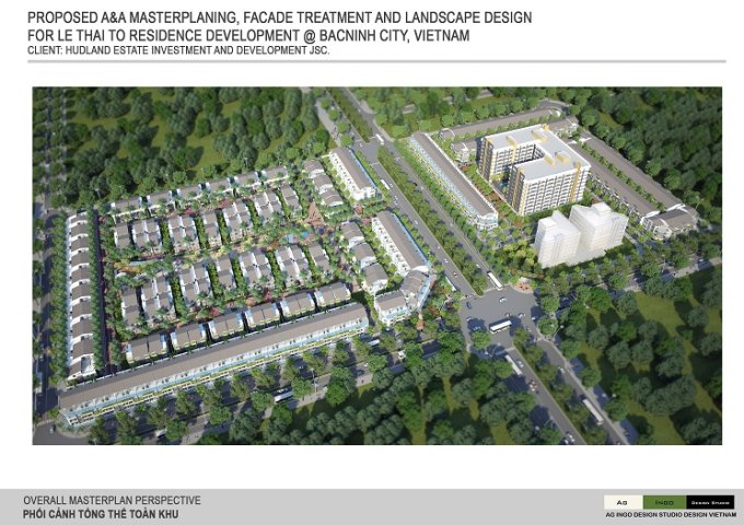 Cần bán gấp ô liền kề 110m2 mặt đường Nguyễn Khuyến, dự án Trầu Cau Garden, Hud B Bắc Ninh