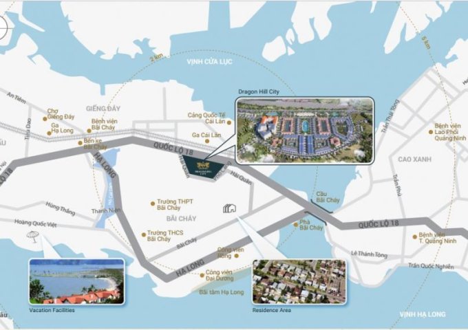 Shophouse 3 tầng tại Dự án Dragon Hill City, Hạ Long,  Quảng Ninh diện tích 70m2  giá 2 Tỷ