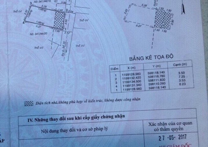 Nhà bán hẻm 341/44/ P8, Cây Trâm, quận Gò Vấp, giá 2tỷ050