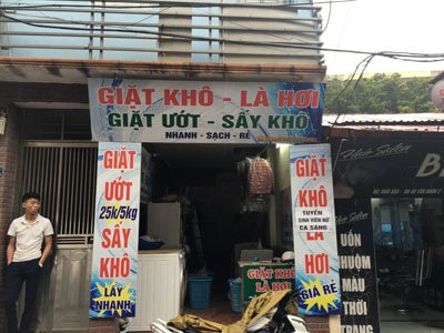 Sang nhượng cửa hàng giặt là tại Hà Nội, giá 68 triệu/th