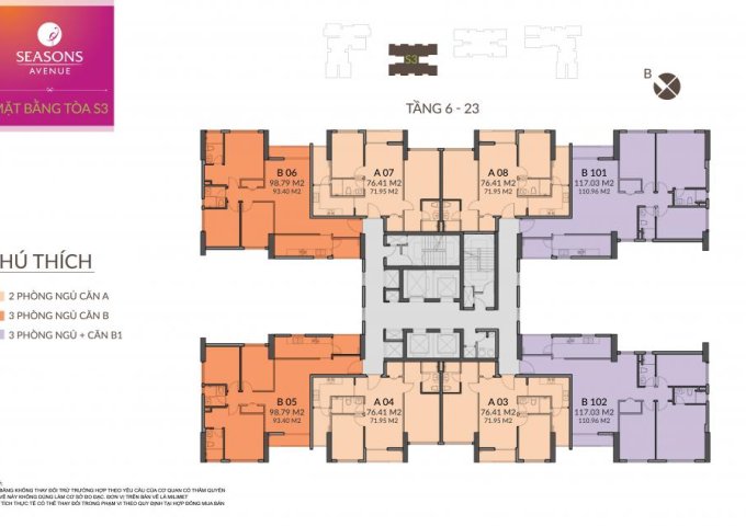 Chính chủ bán gấp CHCC Seasons Avenue Mỗ Lao, HĐ. (76m2) tầng 18 căn 08-S3, giá: 2.05tỷ, 0985354882