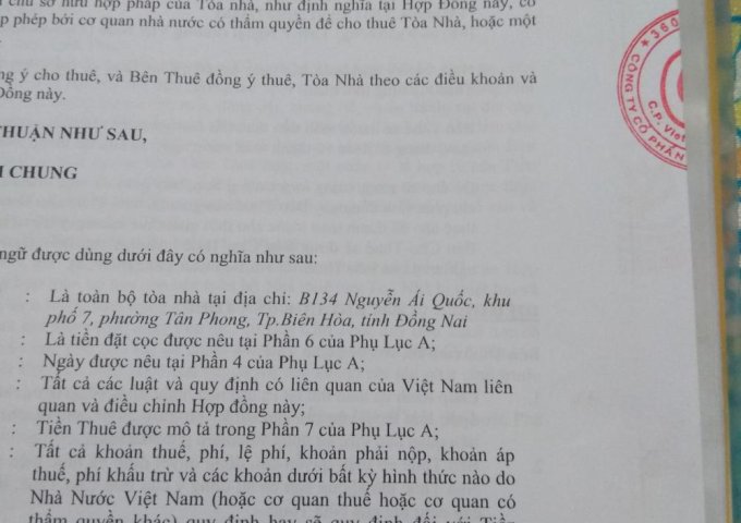 Bán nhà khu dân cư khu phố 7, phường Tân Phong, Tp. Biên Hòa, ngang 5m, dài 30m, đường 5m
