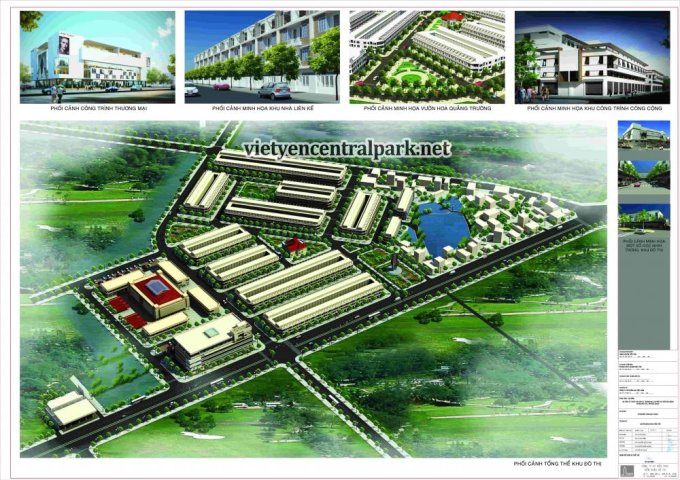  Bán đất nền dự án tại Dự án Việt Yên Central Park, Việt Yên, Bắc Giang diện tích 75m2 giá 7 Triệu/m²
