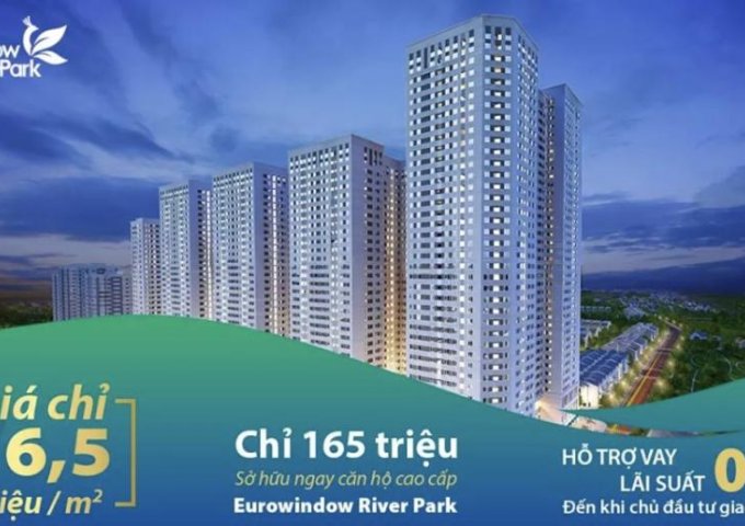Mở bán hai tòa Park 1, 2 đẹp nhất dự án Eurowindow River Park, chỉ 360 triệu để sở hữu căn hộ