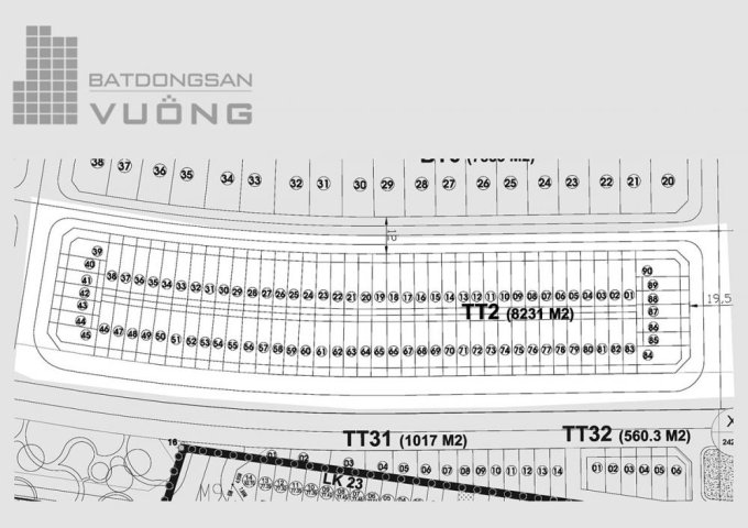 Bán nhà DT 90m2 KĐT mới Văn Phú, 4,5 tỷ