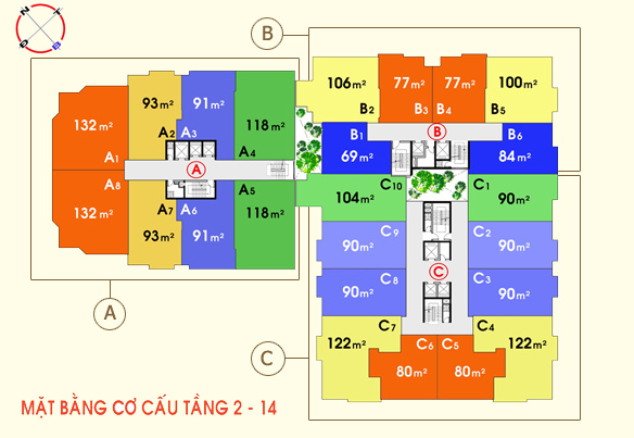 Bán căn hộ chung cư tại Dự án Chung cư Phúc Yên, Tân Bình,  Hồ Chí Minh diện tích 91m2  giá 1.9 Tỷ