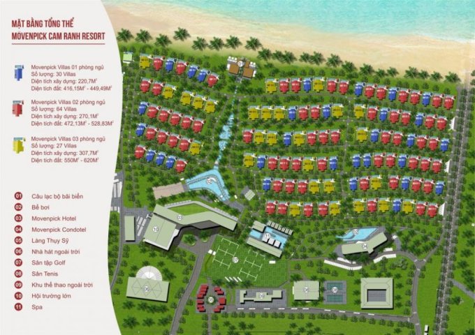 Movenpick Cam Ranh - Đầu tư Villas tặng Condotel từ 3,2 tỷ - HTLS 0%/24 tháng