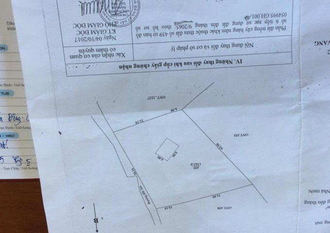 Bán đất Bồ Bản, Hòa Phong, Hòa Vang, 1.343m2, 1,5 tỷ. 