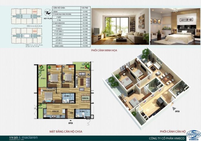 Vợ chồng tôi cần bán gấp căn 123m2 giá 30tr/m2 chung cư CT4 Vimeco Nguyễn Chánh.