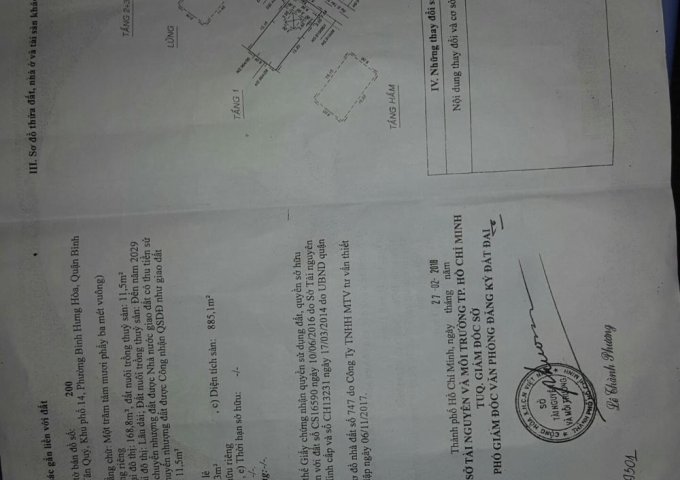 Nhà bán 910/26/5 Tân Kỳ Tân Quý ,DT 9x20 giá 14ty500 TL