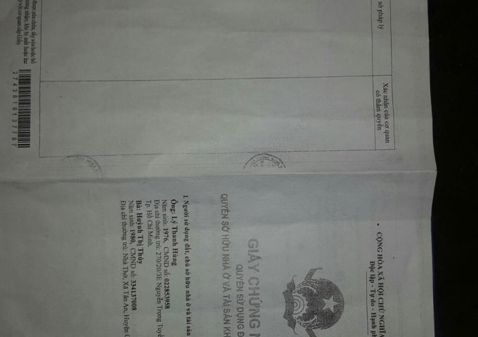 Nhà bán 910/26/5 Tân Kỳ Tân Quý ,DT 9x20 giá 14ty500 TL