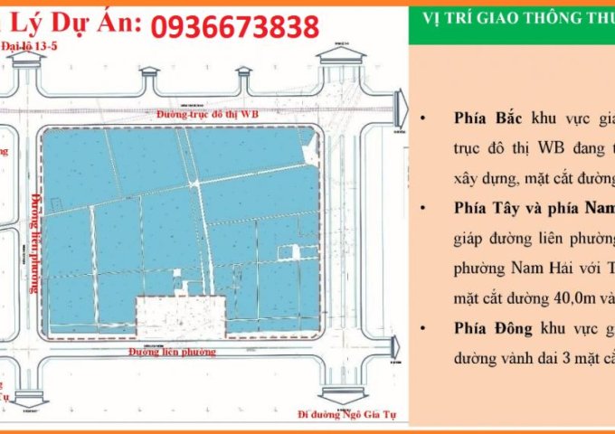Bán đất nền dự án tại Dự án Phúc Lộc New Horizon, Hải An,  Hải Phòng diện tích 125m2  giá 10 Triệu/m²