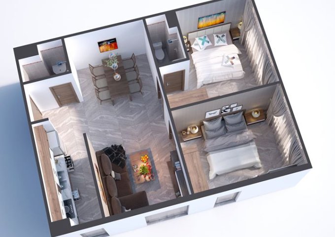 Bán căn hộ chung cư tại Đường Âu Cơ, Liên Chiểu, Đà Nẵng diện tích 66m2 giá 770 Tỷ