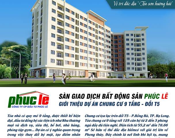 MỞ BÁN NHÀ CHUNG CƯ ĐỒI T5. GIÁ CHỈ TỪ 680TR/CĂN ( 2 PHÒNG NGỦ)