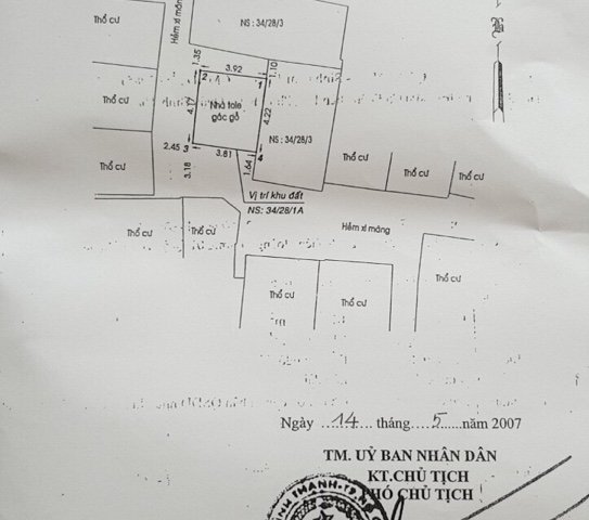 Bán nhà nát 34/28/1A Đinh Tiên Hoàng (4,2 x 4m) gần cầu Bông