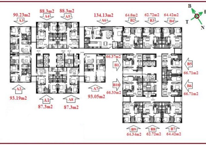 Bán căn hộ chung cư tại dự án chung cư 122 Vĩnh Tuy, Hai Bà Trưng, Hà Nội, diện tích 88.3m2